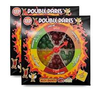Katsy Style Double Dares Hot or Not Jelly Bean Game - Holiday Fun with Spin Wheel, Mixed Fruit Gummy, 100g Pack of 2, Party Game, Family Challenge