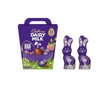 Katsy Style Easter Egg Hunt 317G and Milk Chocolate Hollow Bunny 100G (2 Pack) Perfect for Festive Celebrations Sharing and Gifting Smooth and Creamy Chocolate Treats