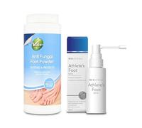 Katsy Style Foot Care Combo - Miaderma Athlete's Foot Spray 25ml, Value Health Anti-Fungal Powder 75g, No-Touch Spray, Soothing Powder, Daily Use, Unisex Hygiene Essentials