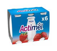 Katsy Style Fraise Strawberry Probiotic Yogurt drink | 6 x 93ml Fermented Milk Beverage | Live Cultures | Smooth Creamy Taste |Breakfast Pack | Daily Nutrition