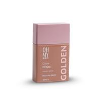 Katsy Style Golden Glow Drops - Medium Dark, 30 ml, Liquid Illuminator, Radiant Finish, for Glowing Skin, Light Reflecting, Face Highlighter, Easy Application, For All Skin Types, Non-Greasy