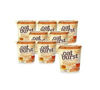 Katsy Style Golden Syrup Instant Oat Porridge Snack, Ready to Make Breakfast Cup - Pack of 8, 57g Each