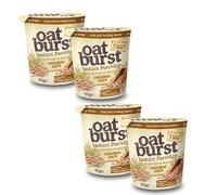 Katsy Style Instant Porridge Snack Original Oats - Pack of 4, Just Add Water, Low Fat Breakfast Option, Ready in 1 Minute, Vegetarian Friendly, On-the-Go Meal Solution