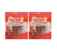 Katsy Style Meaty Tender Beef Fillets 320g (Pack of 2): Natural Beef Treats, Grain-Free, Low-Fat, Perfect for Dogs