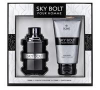 Katsy Style Men's Fragrance Gift Set - 100ml Eau de Cologne & 150ml Body Wash - Warm, Spicy & Smoky Scent with Vanilla, Tobacco, Cinnamon, Bourbon Whiskey & Saffron Notes
