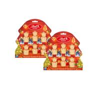 Katsy Style Milk Chocolate Bear Tree Decorations - Pack of 2, 12 Individually Wrapped Mini Teddies, Festive Christmas Treats, Crafted by Master Chocolatiers, 200g