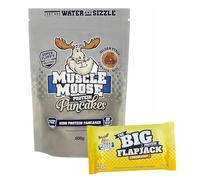 Katsy Style Protein Pancakes & Flapjack Bundle - Golden Syrup Flavour | 500g Pancake Mix + 100g Oat Bar | High Protein, Gluten Free