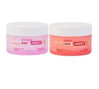 Katsy Style Radiant Anti-Aging Day & Night Cream Duo | Hydrating & Firming Skincare Set | Deep Moisturization & Wrinkle Reduction with Nourishing Ingredients