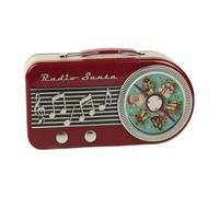 Katsy Style - Santa Radio Biscuit Tin, Scottish Shortbread Biscuits, Classic Butter Flavour - 200g, Decorative Retro Radio Style Metal Gift Tin for Festive Sharing and Holiday Gifting