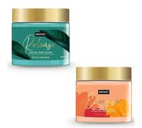 Katsy Style Sea Salt Body Scrub 500g - Energise with Argan Oil & Orange Blossom and Release with Eucalyptus & Green Tea Extract - Natural Exfoliating Body Polish for Smooth, Fresh Skin