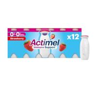 Katsy Style - Strawberry Yoghurt Drink, Cultured Milk Beverage with Live Cultures, Mild Sweet Strawberry Flavour - 100ml Each (Pack of 12)