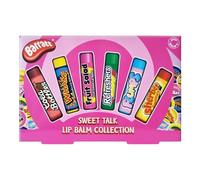 Katsy Style Sweet Shop Lip Balm Collection 6-Pack - Flavoured Lip Care Set with Raspberry Vanilla Cola Fruit Salad Sherbet Strawberry