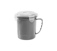 Katsy Style Take-Out Soup Mug with Airtight Lid and Steam Vent - 710ml/24oz, Grey