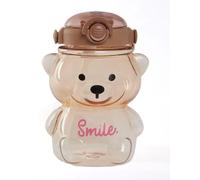 Katsy Style Teddy Bear Shaped Water Bottle - Adorable 1L BPA-Free Hydration Accessory - Hand Wash Only, Pink Color