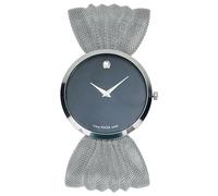 Katsy Style Women's Silver Bangle Bracelet Watch with Black Dial, Diamond Butterfly Mesh Strap, Fashion Luxury, Quartz Movement - Water Resistant