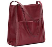 Kattee Women Shoulder Bag Genuine Leather Totes Purses and Handbags Medium Size
