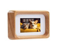 Kattepote 54×86mm Mini Instant Photo Frames, with Mat for 5x3cm, Handcrafted Natural Beech Wood, Small Picture Frame for Instax Mini Instant Camera Film (86 mm x 54 mm)