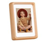 Kattepote Wooden Small Photo Frame 4x6 inch, Small Picture Frames Display 3x5 Inch with Mat or 6x4 without Mat, with High Clear Acrylic, for Landscape or Portrait Orientation, Wall-Mount & Tabletop