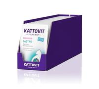 Kattovit - Gastro Wet Food for Cats | Cat Wet Food to Support the Gastrointestinal System | Complete Diet Food in Fresh Bag for Adult Cats | 24 x 85 g Salmon with Rice