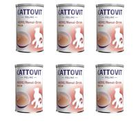 Kattovit Kidney/Renal-Drink Chicken | Pack of 6 | 6 x 135ml | Complementary Food for Adult Cats | Chicken Meat Pieces | Support Kidney Function