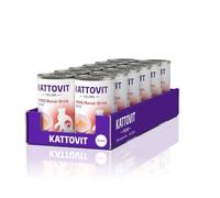 Kattovit - Kidney/Renal Drink for Cats | Cat Diet Drink to Support Kidney Function for Adult Cats Motivates Cats to Increase Fluid Absorption | 12 x 135ml Duck