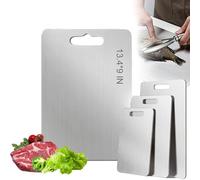 Katuchef - Katuchef Titanium Chopping Board, Titanium Cutting Board for Kitchen, Pure Titaniums Chopping Boards, for Vegetables and Meat, Dishwasher Safe, Easy to Store (M)
