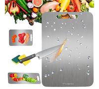 Katuchef Titanium Chopping Board, 100% Pure Katuchef Titanium Cutting Board for Kitchens, Safe & Clean Cooking with Katuchef Cutting Boards, No Crack, No Odor Transfer, No Damage Knife (39 * 28cm)