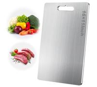 Katuchef Titanium Cutting Board, New Pure Cut TitanIum Cutting Boards for Kitchen, Safe Durable Extra Large Cutting Board for Meat Fruit Vegetable (Large)