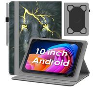 KATUMO 10-10.5 inch Tablet Universal Case, Folio Leather Case Compatible with Ckypad/MUISOO/Whitedeer/Freeski/TABWEE/BYYBUO/Byxsb/Ainme l/DOOGEE/MUISOO/Hakaug/ZIBATIS/TECLAST Tablet 10 inch