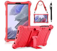 KATUMO Silicone Case Compatible with Samsung Galaxy Tab A7 Lite 8.7 inch 2021 (SM-T220/T225/T227) Soft Rubber Cover with Stylus Pen Shoulder Strap, Case for Galaxy Tab A7 Lite