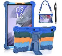 KATUMO Silicone Case Compatible with Samsung Galaxy Tab A7 Lite 8.7 inch 2021 (SM-T220/T225/T227) Soft Rubber Cover with Stylus Pen Shoulder Strap Galaxy Tab A7 Lite Case for Kids