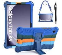KATUMO Silicone Case For Samsung Galaxy Tab A9 8.7-inch (SM-X110/ SM-X115/ SM-X117) Soft Rubber Cover with Stylus Pen Shoulder Strap, Kids Case for Galaxy Tab A9 8.7-inch