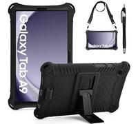 KATUMO Silicone Case For Samsung Galaxy Tab A9 8.7 inch (SM-X110/ SM-X115/ SM-X117), Soft Rubber Cover with Stylus Pen Shoulder Strap, Case for Galaxy Tab A9 8.7 inch