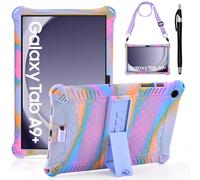 KATUMO Silicone Case For Samsung Galaxy Tab A9 Plus / A9 + 11 Inch (SM-X210/X216/X218) Soft Rubber Cover with Stylus Pen Shoulder Strap, Kids Case for