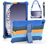 KATUMO Silicone Case For Samsung Galaxy Tab A9 Plus / A9 + 11 Inch (SM-X210/X216/X218) Soft Rubber Cover with Stylus Pen Shoulder Strap, Kids Case for Galaxy TabA9 Plus + 11 inch
