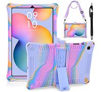 KATUMO Silicone Case for Samsung Galaxy Tab S6 Lite 10.4 inch 2024 2022 2020 Tablet (SM-P620N / P625N / P610/P613/P615/P619) Soft Rubber Cover with Stylus Pen Shoulder Strap S6 Lite Case Kids