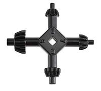 KATUR 4 Way Chuck Key Universal 4 in 1 Chuck Key Fit Drill Power Tool Cordless Multi Universal Power and Hammer Drill Wrench 5.9/6/7.7/9.3mm Diameter (Large)