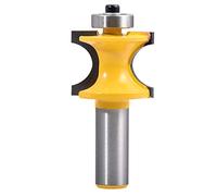 KATUR Bullnose and Bead Router Bit, Column Face and Chair Rail Molding Router Bit, Woodworking Milling Tools with 1/2 Inch Shank (1/2" Shank 1.37" Width)