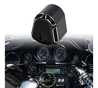 KATUR CNC Ignition Switch Cover Motorcycle CNC Accessory Edge Cut Billet Aluminum Compatible for Harley Touring Street Road Glide 2007-2013(Black)