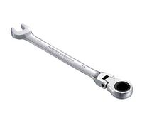 KATUR Combination Ratchet Spanner 10mm, Flex-Head Ratcheting Wrench, Industrial Dual-use Design, Professional Chrome Vanadium Steel Metric Tool for DIY, Bicycle Repair and Home Maintance