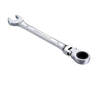KATUR Combination Ratchet Spanner 13mm, Flex-Head Ratcheting Wrench, Industrial Dual-use Design, Professional Chrome Vanadium Steel Metric Tool for DIY, Bicycle Repair and Home Maintance