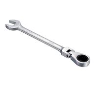 KATUR Combination Ratchet Spanner 21mm, Flex-Head Ratcheting Wrench, Industrial Dual-use Design, Professional Chrome Vanadium Steel Metric Tool for DIY, Bicycle Repair and Home Maintance