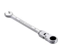 KATUR Combination Ratchet Spanner 8mm, Flex-Head Ratcheting Wrench, Industrial Dual-use Design, Professional Chrome Vanadium Steel Metric Tool for DIY, Bicycle Repair and Home Maintance
