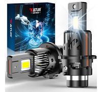 KATUR D2S LED Bulbs 800% Brightness, 30000LM 6500K Xenon White 1:1 Size Plug and Play D2S LED Headlight Bulbs, Pack of 2