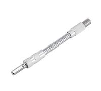 KATUR Flexible Socket Extension Bar Set,Cable Flexible Shaft Extension Bar Ratchet, Flexible Extension Drill Bit Holder for Screwdriver, 1pcs 1/4 Inch Hex Shank (150mm Length)