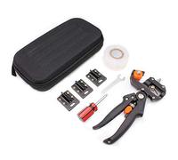 KATUR Garden Grafting Pruning Pruner Tool Kit, Plant Branch Twig Vine Fruit Tree Graft Cutting Scissors with Ω-Cut U-Cut V-Cut, Wrench, Screwdrive and Grafting Tape (Pruner)
