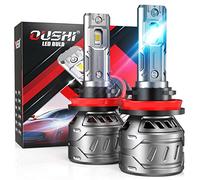 KATUR H11 H8 LED Headlight Bulb, H9 LED Bulbs 14000LM 70W 6000K Xenon White, Waterproof Mini Design All-in-One Conversion Kit for Car Headlight Bulbs Replacement (2 PCS)