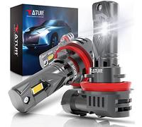 KATUR H11 LED Headlight Bulbs, 100W 20000LM 6000K Xenon White Wireless H11 Headlight Bulb 1:1 Mini Size H8 H9 H11 LED Fog Light Bulb, Pack of 2
