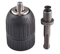 KATUR Keyless Conversion Chuck, 2-13mm Clamping Range Quick Change Hammer Converter Conversion Tool, Keyless Chuck Drill Screwdriver Impact Drive Adapter with SDS Plus Shank Adaptor