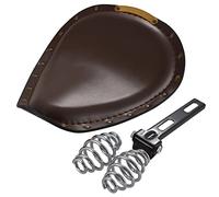KATUR Motorcycle Solo Seat Pad Crocodile Leather Style Saddle Solo Seat Cushion for Harley/Honda/Yamaha/Kawasaki